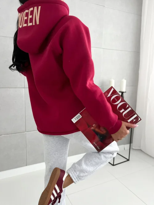 BLUZA OCIEPLANA DAMSKA QUEEN BORDO